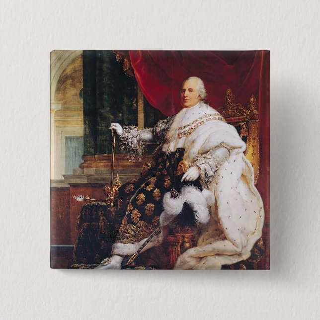 Louis XVIII 15 Cm Square Badge (Front)