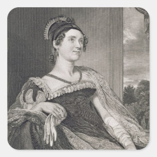 Louisa Catherine Adams (1775-1852) engraved by G.F Square Sticker