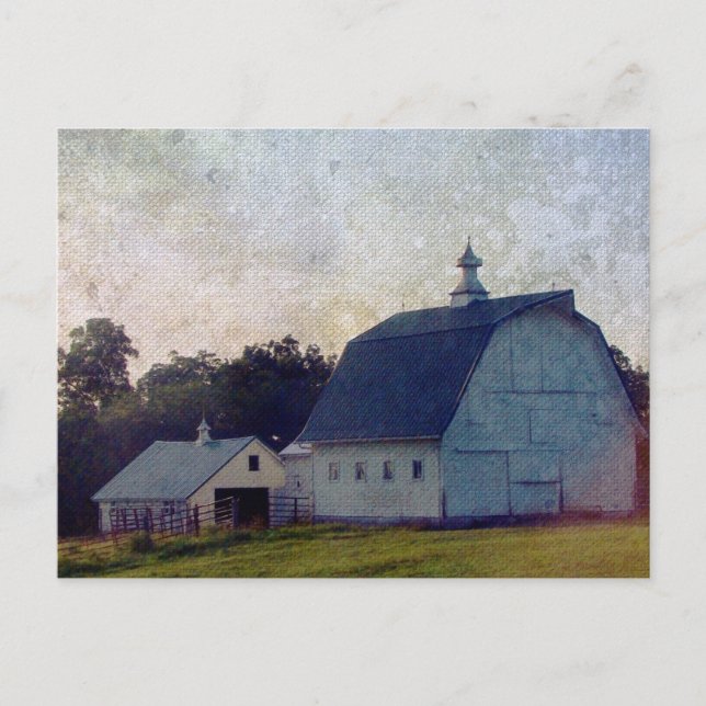 Louisa County Barns Postcard (Front)
