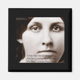 Louisa May Alcott "Learning To Sail" Wisdom Gifts Magnet