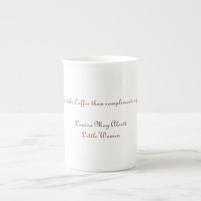 Louisa May Alcott -Little Women Bone China Mug (Front)