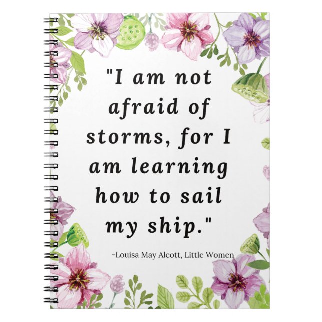 Louisa May Alcott, Little Women Quote Notebook (Front)