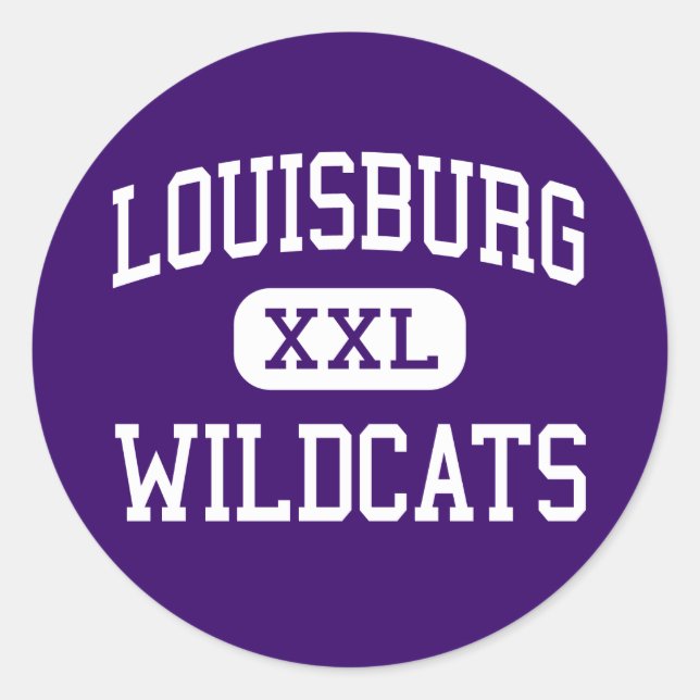 Louisburg - Wildcats - High - Louisburg Kansas Classic Round Sticker (Front)