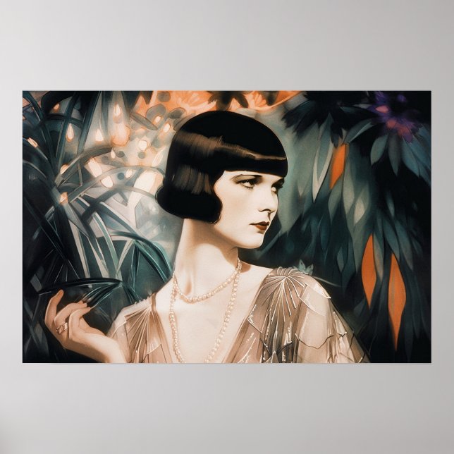 Louise Brooks in 1920s Miami Poster (Front)