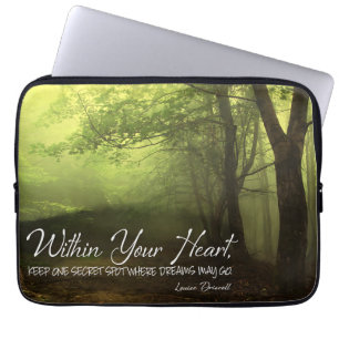 Louise Driscoll Inspirational Quote "Within" Laptop Sleeve