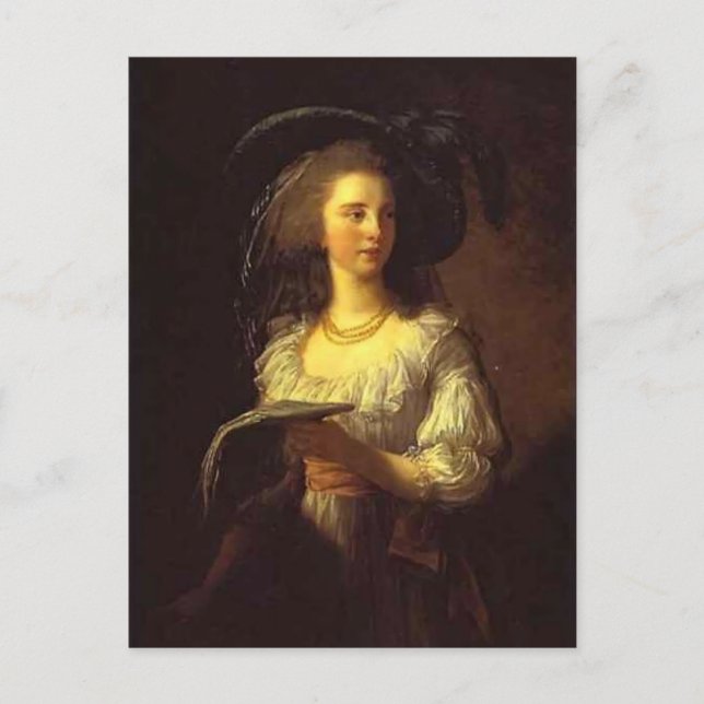Louise Elisabeth Vigee - The Duchess de Polignac Postcard (Front)