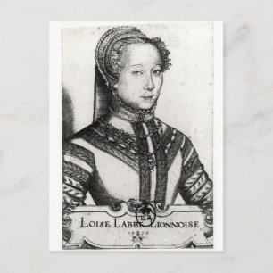 Louise Labe La Belle Cordiere, 1555 Postcard