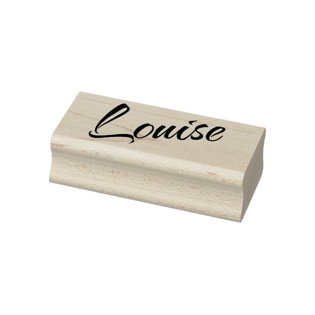 Louise name cursive decorative script font rubber stamp (Stamp)