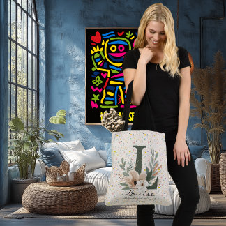 Louise's Radiant Strength - Boho Chic Monogram Crossbody Bag