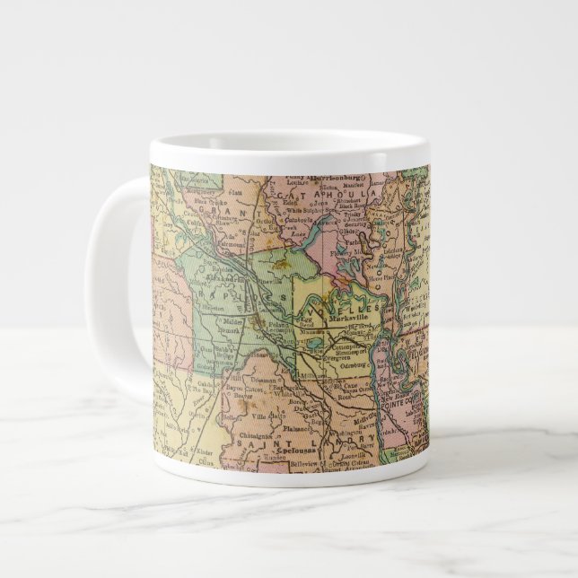 Louisiana 10 large coffee mug (Front Left)