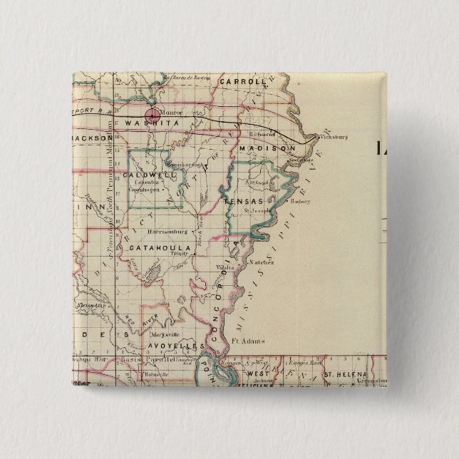 Louisiana 2 15 cm square badge (Front)