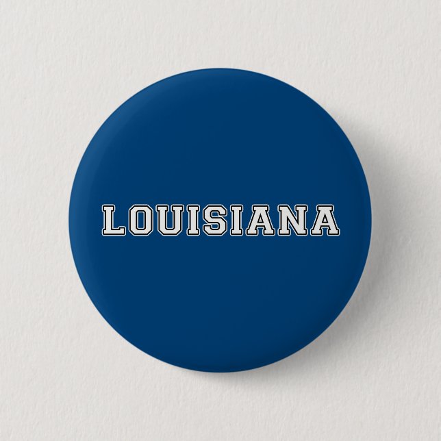 Louisiana 6 Cm Round Badge (Front)