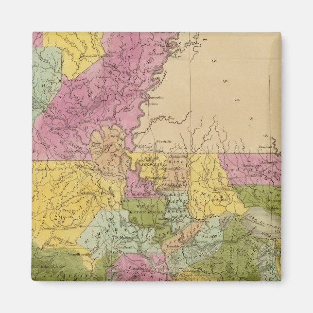 Louisiana 7 magnet (Front)