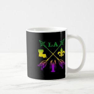 Louisiana Arrow New Orleans Mardi Gras Coffee Mug