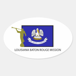 LOUISIANA BATON ROUGE MISSION LDS CTR OVAL STICKER