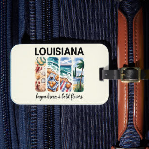 Louisiana – Bayou Breeze & Bold Flavours Luggage Tag