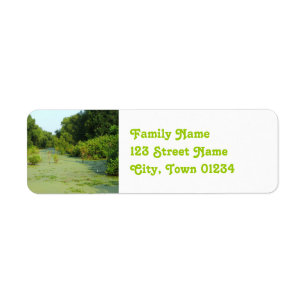 Louisiana Bayou Return Address Label