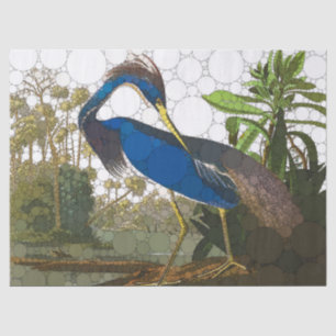 Louisiana Blue Heron by After John James Audubon Tissue Paper