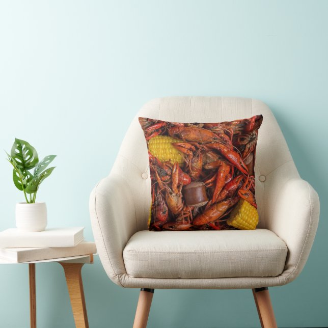 Louisiana Boiled Crawfish, Funny, New Orleans Cushion (Chair)
