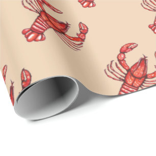 Louisiana Cajun Crawfish Custom Wrapping Paper