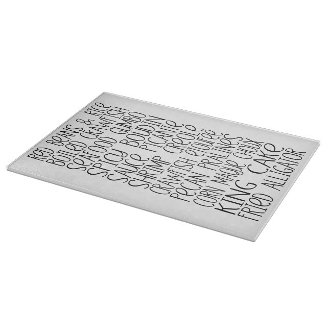Louisiana Cajun Food Cajun Kitchen  Cutting Board (Corner)