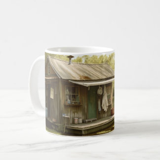 Louisiana Cajun Swamp Boathouse Coffee Mug