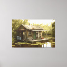 Louisiana, Cajun Swamp, Boathouse, Swamp, NOLA