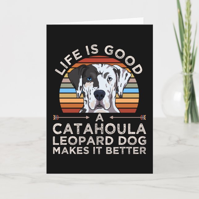 Louisiana Catahoula Leopard Dog Gift Card (Front)