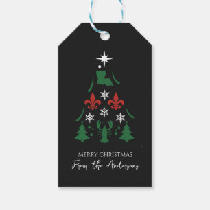 Louisiana Christmas Holiday Cajun Gift Tags