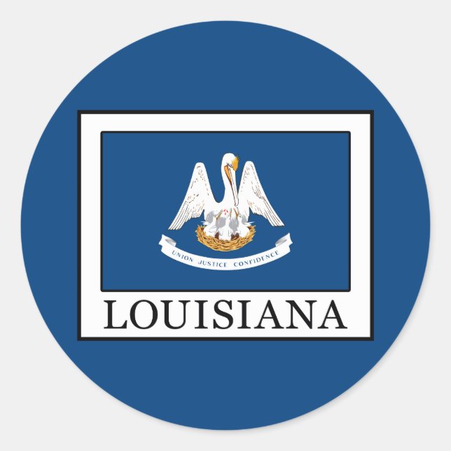 Louisiana Classic Round Sticker (Front)