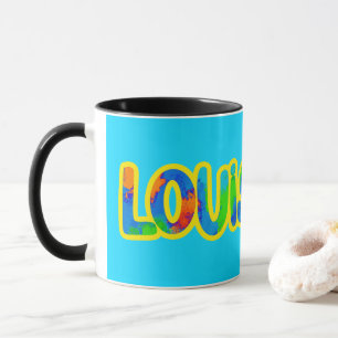 Louisiana Colors of Madi Gras and Spicy Food Mug
