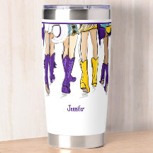 Louisiana Cowgirl Purple Yellow