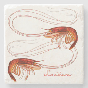 Louisiana Crayfish Stone Coaster