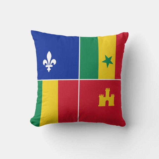 Louisiana Creole flag Cushion (Front)