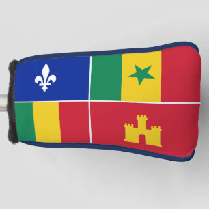 Louisiana Creole flag Golf Head Cover