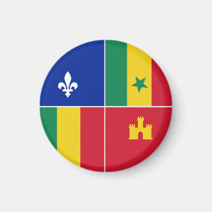 Louisiana Creole flag Magnet