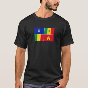 Louisiana Creole Flag   T-Shirt