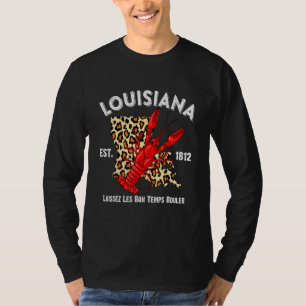 Louisiana Est 1812 Crawfish Mardi Gras New Orlean T-Shirt