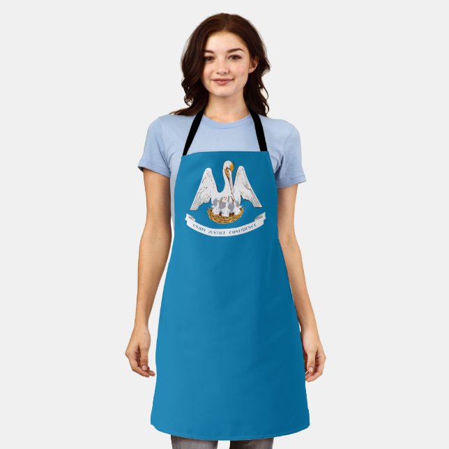 Louisiana flag apron (Worn)