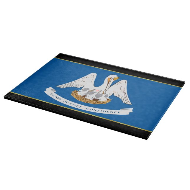 Louisiana flag cutting board (Corner)
