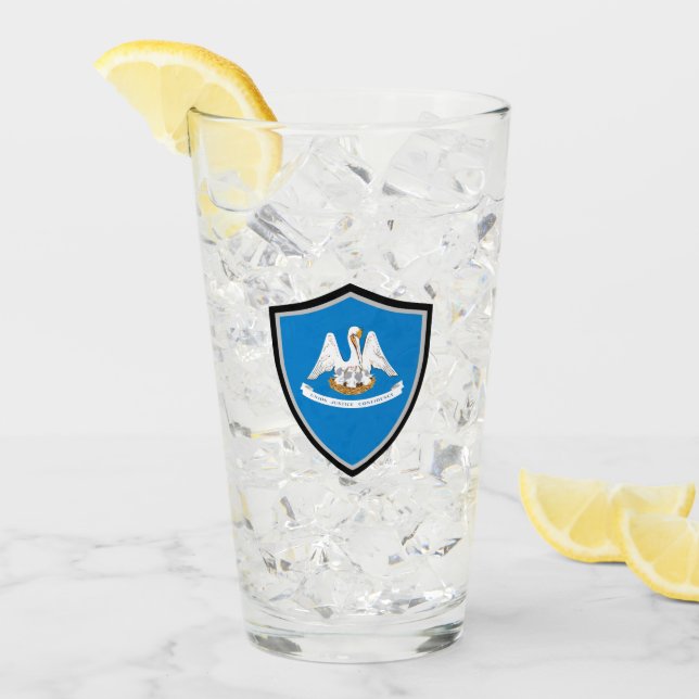 Louisiana flag glass (Front Ice)