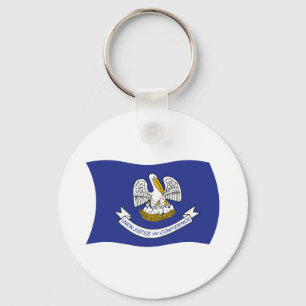 Louisiana Flag Keychain