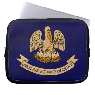 Louisiana Flag Laptop Sleeve