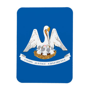 Louisiana flag magnet