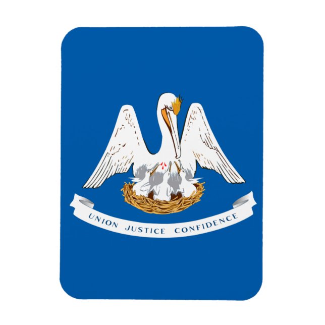 Louisiana flag magnet (Vertical)