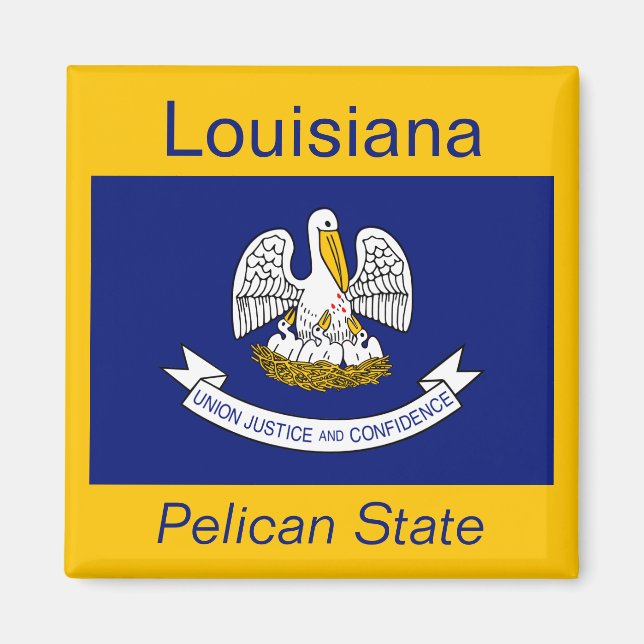 Louisiana Flag Magnet (Front)