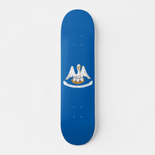 Louisiana flag skateboard