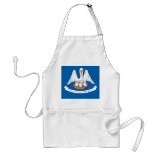 Louisiana flag standard apron