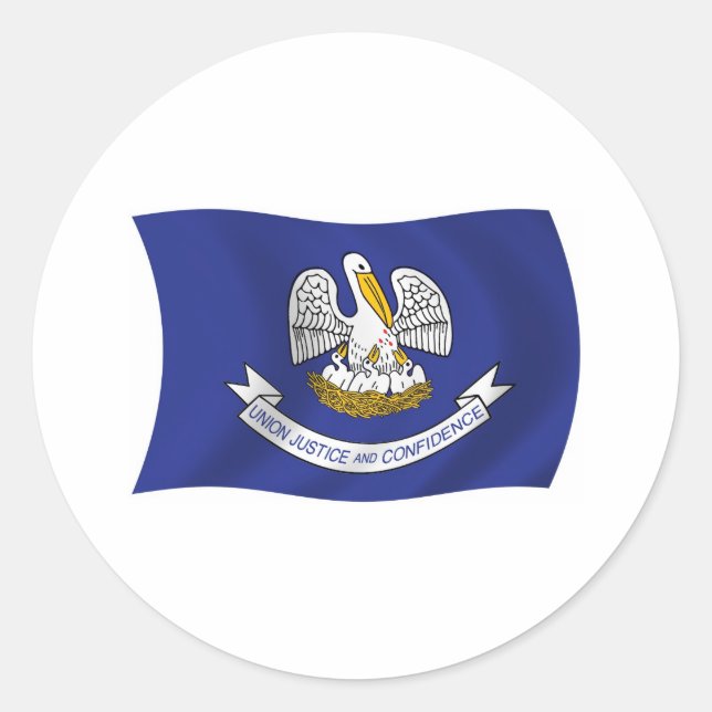 Louisiana Flag Sticker (Front)