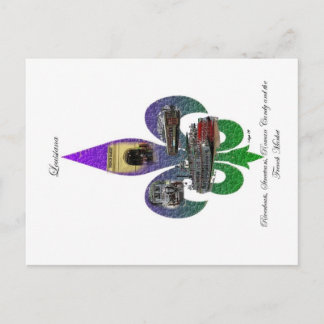 Louisiana Fleur de Lis Postcard